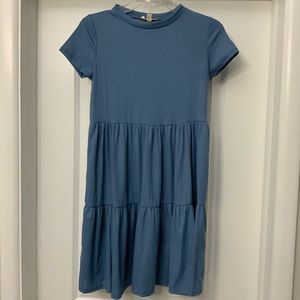 See You Monday Blue Babydoll Dress